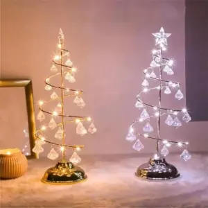 Elegant 38cm LED Christmas Tree Lamp with Crystals 12 Se00147c8149649a3a727f66aac2757b24