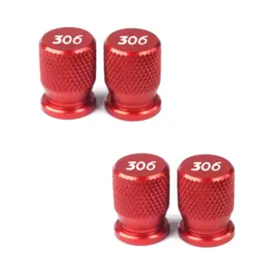 Aluminum Tire Valve Caps for Peugeot 306 (Set of 6) 17 Se032d3a46b6e4fd8aca4ff6383a67787b
