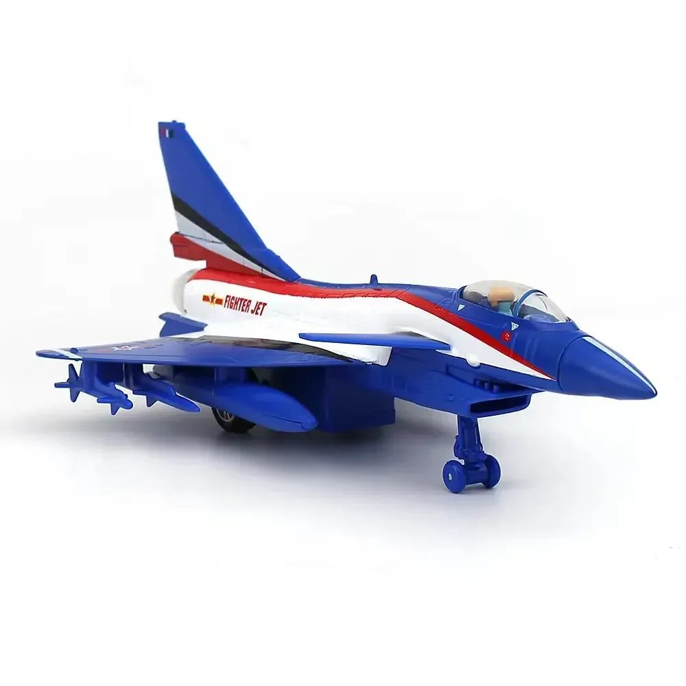Diecast J-10 Fighter Jet Model in Blue or Gray 5 Diecast J-10 Fighter Jet Model in Blue or Gray - Image 5