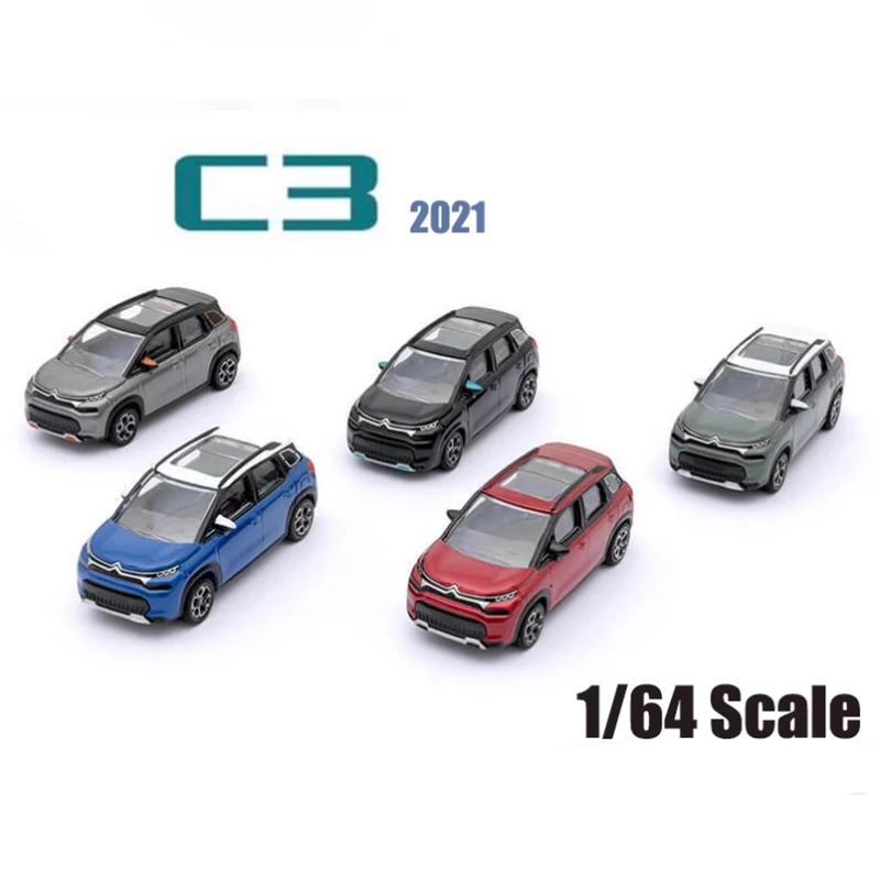 Citroen C3 2021 Sunroof Edition Model 1:64 Scale 1 Citroen C3 2021 Sunroof Edition Model 1:64 Scale