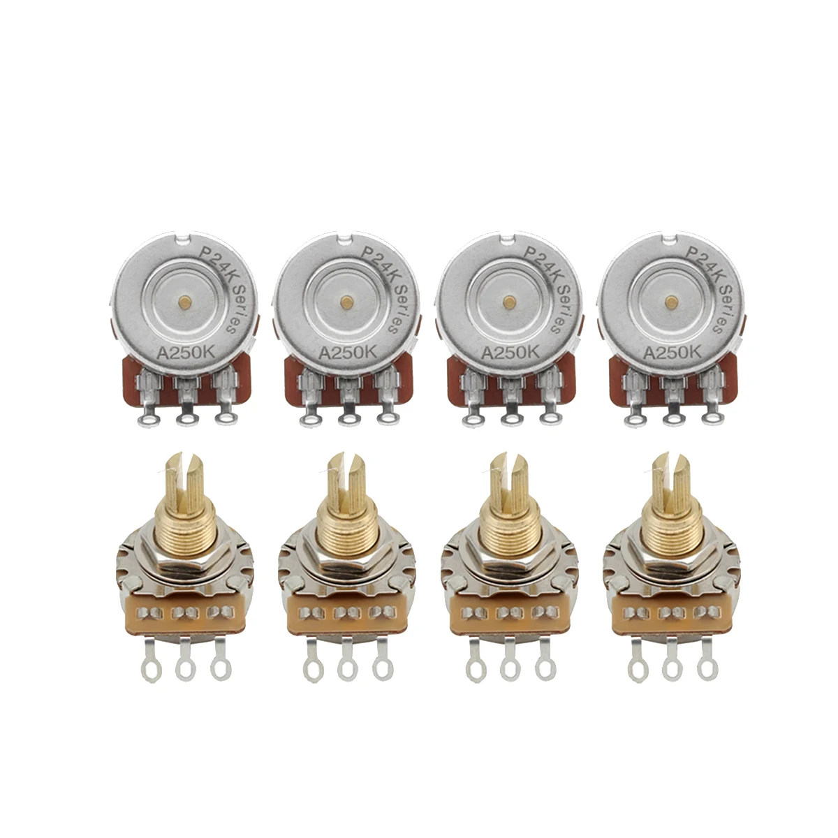 Premium Guitar Potentiometer Set (8pcs) 3 Premium Guitar Potentiometer Set (8pcs) - Image 3