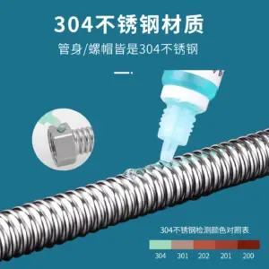 Stainless Steel Plumbing Hose 1/2" Connectors 8 Se05df20ab09f449b8e60a145fe8050dbR