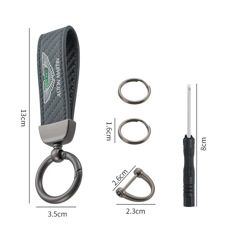 Aston Martin Carbon Fiber Motorcycle Keychain 4 Aston Martin Carbon Fiber Motorcycle Keychain - Image 4