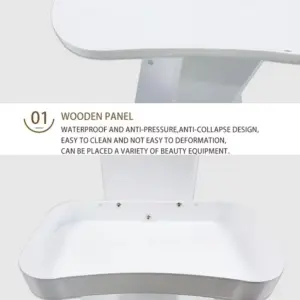 Salon White Beauty Instrument Cart 10 Se086a9c8e0c0497b8f6bf6e364165f8bV