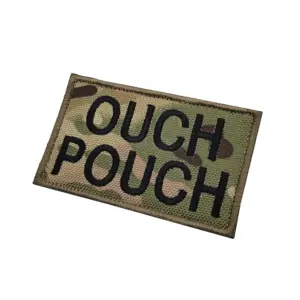 OUCH POUCH Embroidered Patch with Hook & Loop 8 Se0c06e77a935458490a162ea2fcff97dX