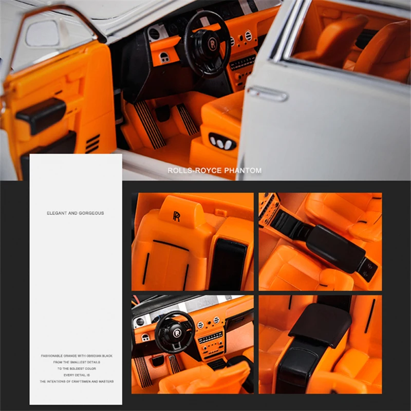 Luxury 1:20 Scale Diecast Car Model with Lights 4 Luxury 1:20 Scale Diecast Car Model with Lights - Image 4