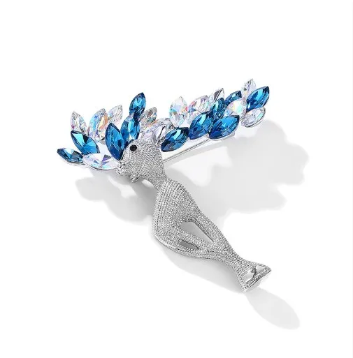 Deer Brooch with Crystalline Antlers 1 Deer Brooch with Crystalline Antlers