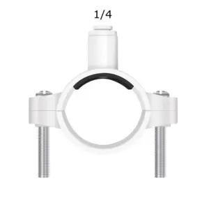 White 40mm Plastic Plumbing Clamp for Waste Pipes 9 Se0f5f96a39404bafb5507549096ec6e67