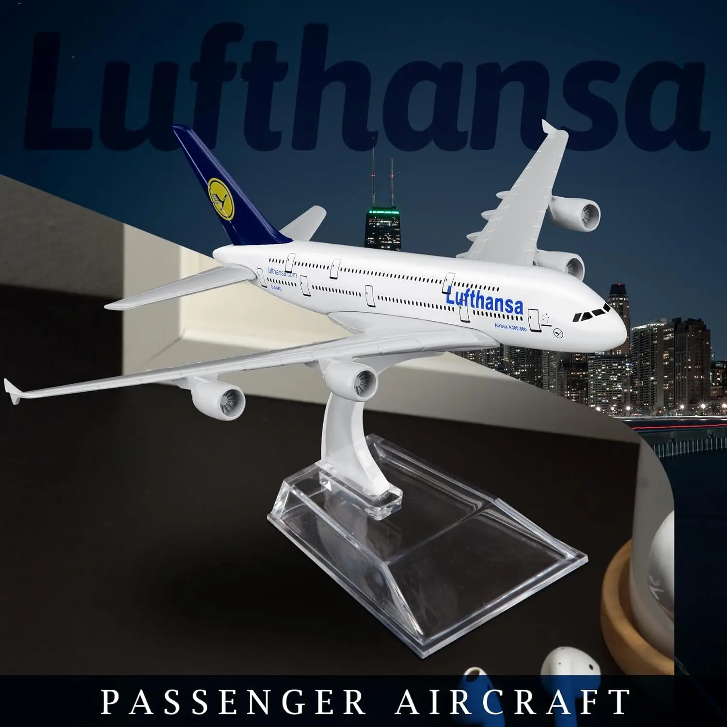 Lufthansa A380 16cm Diecast Model for Collectors 2 Lufthansa A380 16cm Diecast Model for Collectors - Image 2