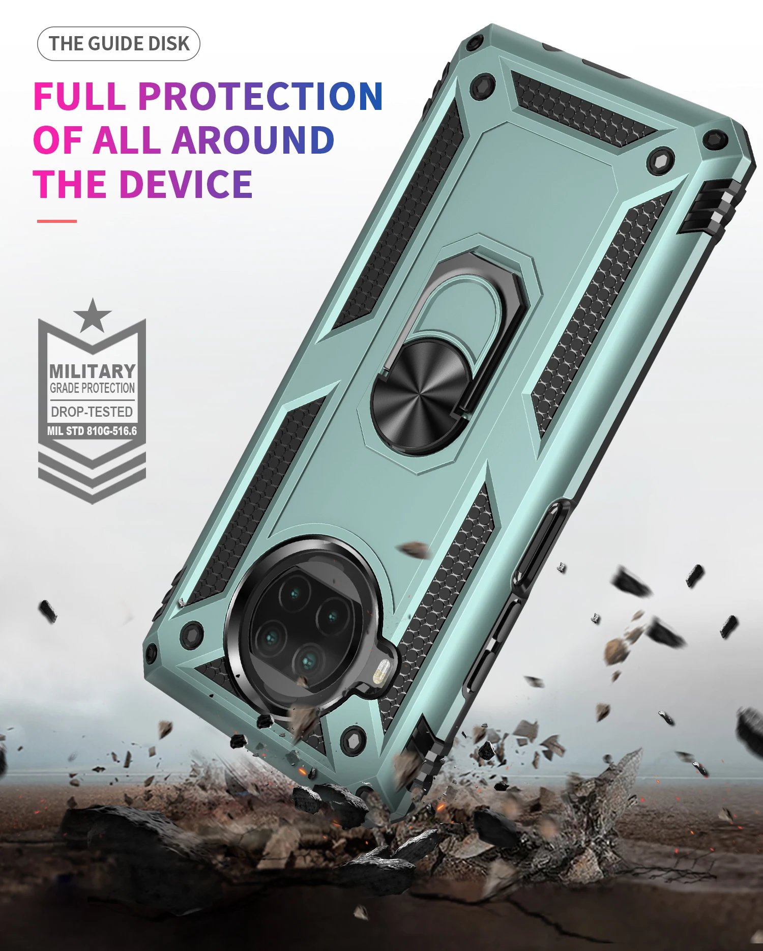 Rugged Phone Case for Xiaomi 10T Lite & Redmi Note 9 Pro 4 Rugged Phone Case for Xiaomi 10T Lite & Redmi Note 9 Pro - Image 4