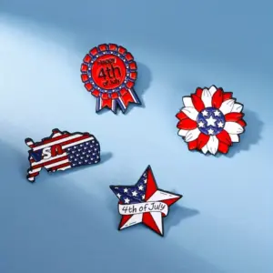 Patriotic American Badges Set of 4 11 Se172246b1f2c4601a614b6e4b6d9a99fm