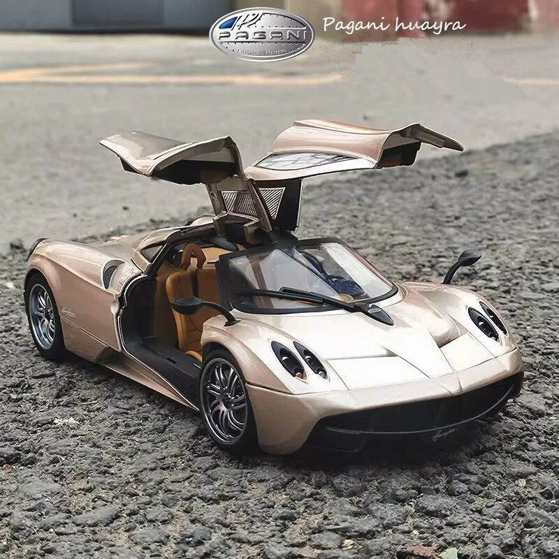 Gold 1/18 Scale Pagani Huayra Diecast Model 6 Gold 1/18 Scale Pagani Huayra Diecast Model - Image 6