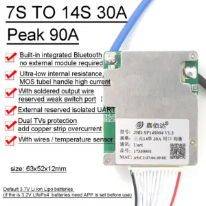 Bluetooth Lithium Battery Protection Board 7S-14S 17 Se176e5fe9e6c47f89e6cc372cdde957fc