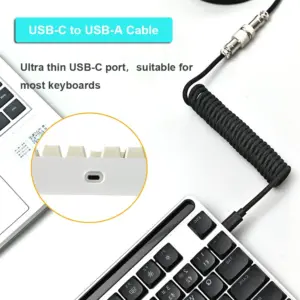 Coiled USB-C & USB Cable for Mechanical Keyboards 14 Se177df35f55f4475a24e11ced77c518az