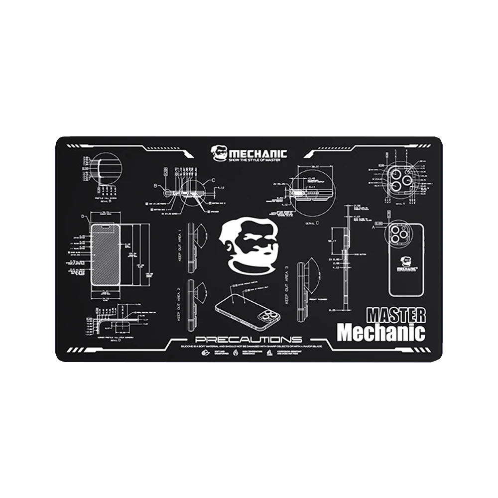 MECHANIC Silicone Repair Mat 600x350x1.8mm 8 MECHANIC Silicone Repair Mat 600x350x1.8mm - Image 8
