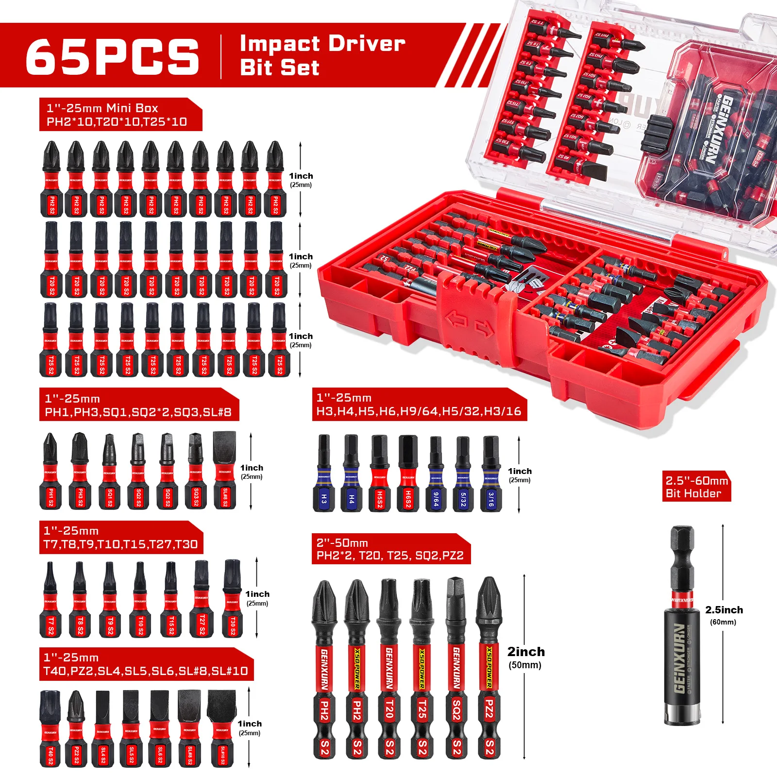 Impact Screwdriver Set with Alloy Steel Bits 7 Impact Screwdriver Set with Alloy Steel Bits - Image 7