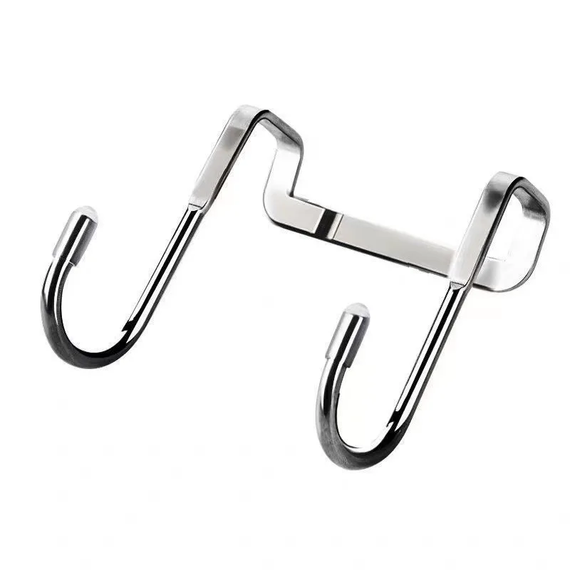 Stainless Steel Door Hooks Set of Two 8 Stainless Steel Door Hooks Set of Two - Image 8