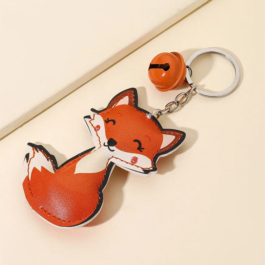 Vibrant Orange Fox Keychain with Gold Accents 7 Vibrant Orange Fox Keychain with Gold Accents - Image 7