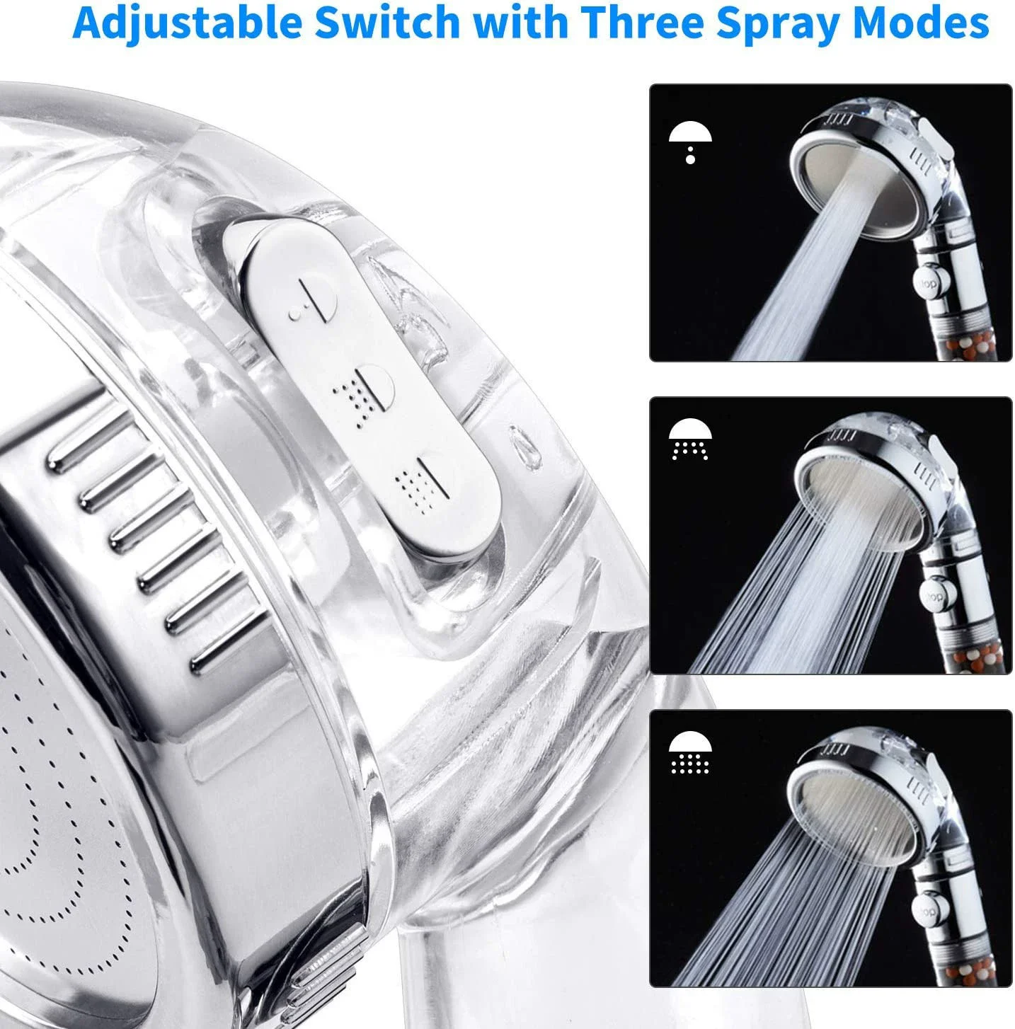 Anion Beads Shower Head with 3 Modes 3 Anion Beads Shower Head with 3 Modes - Image 3