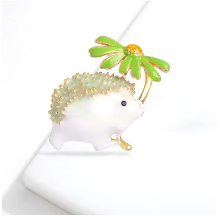 Whimsical Chamomile Hedgehog Brooch 10 Whimsical Chamomile Hedgehog Brooch - Image 10