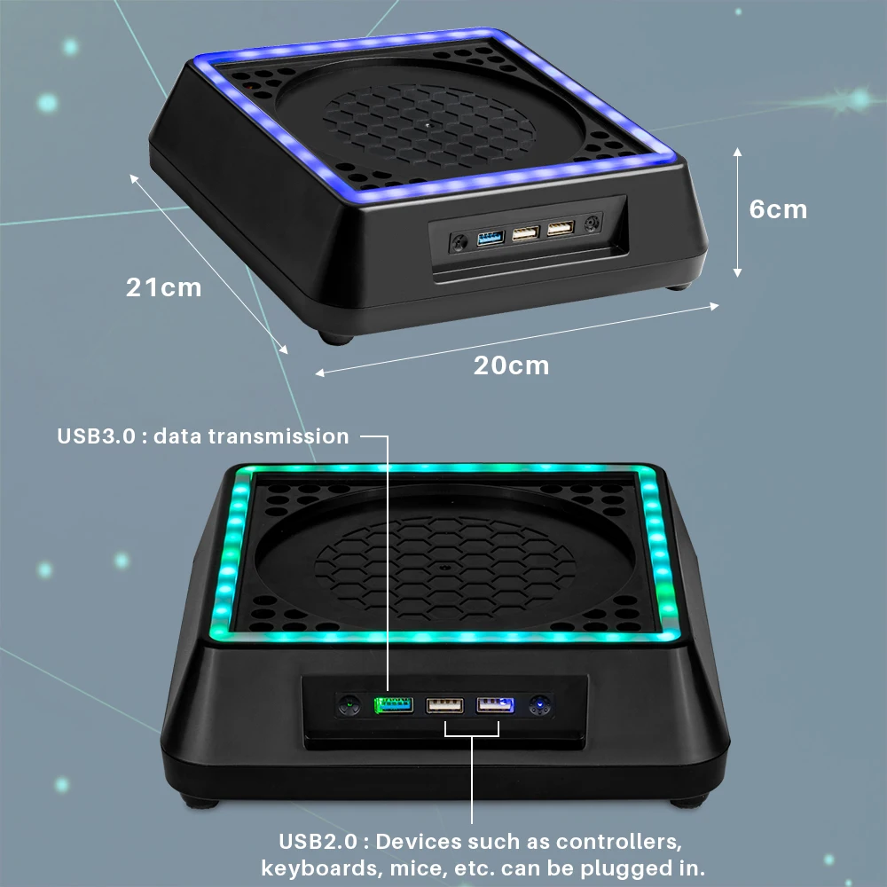 Xbox Series X Cooling Stand with RGB Lighting 5 Xbox Series X Cooling Stand with RGB Lighting - Image 5