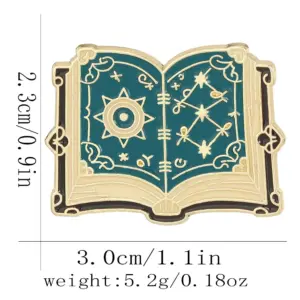 Halloween Book-Shaped Brooch in Vintage Style 13 Se2efcda3fa814152b8dc8ccf07241b96q