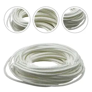 Durable 10m White Recoil Starting Rope for Engines 11 Se2fb44a5388b4c4ca54a56e7512f7b2eF