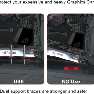 Aluminum GPU Support Bracket for PC 10 Se30aedef12164a5fa6ba4908c27f063cV