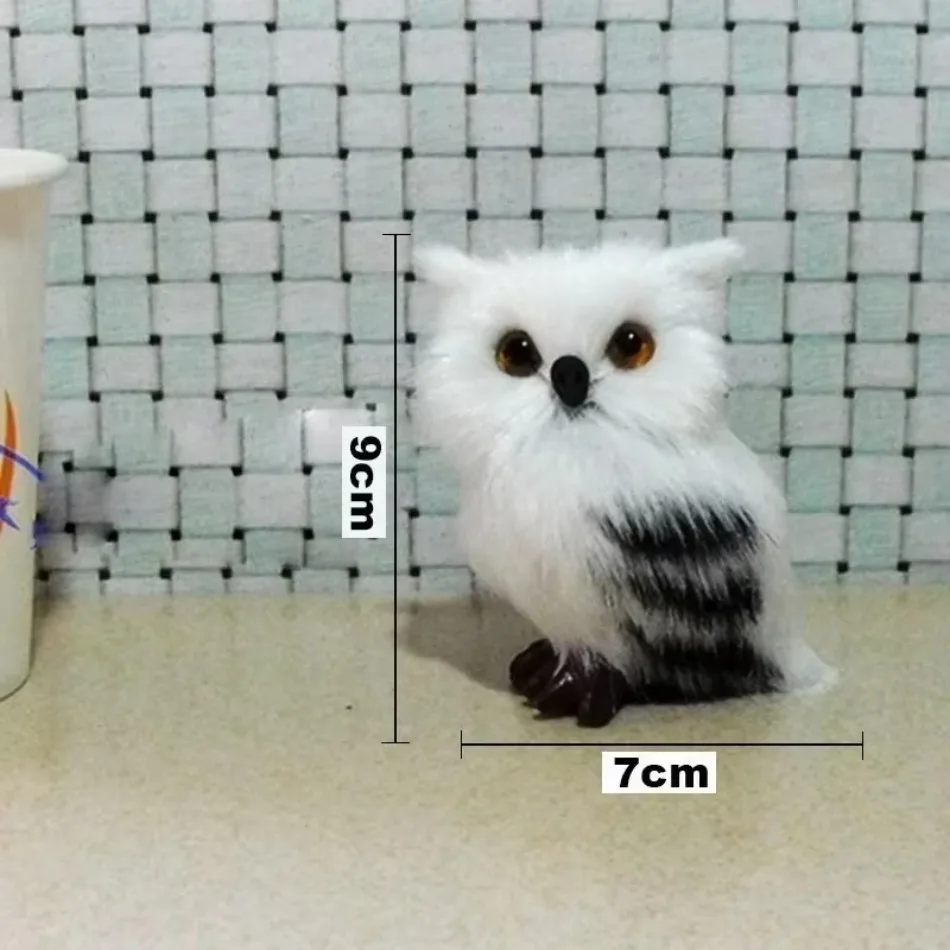 Miniature Plush Owl Decoration for Home 2 Miniature Plush Owl Decoration for Home - Image 2