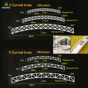 Miniature Protective Guardrail Set for HO, N, Z Scales 12 Se3117d5e03be4955acc0ab6427313aa95