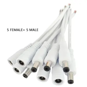 DC Power Connector Set 2.1mm x 5.5mm for Electronics