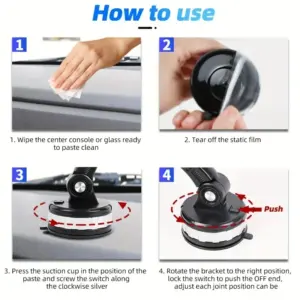 Universal Car Phone Bracket with 360° Rotation 13 Se34516a3737348f6803fa20b73e0dab6V