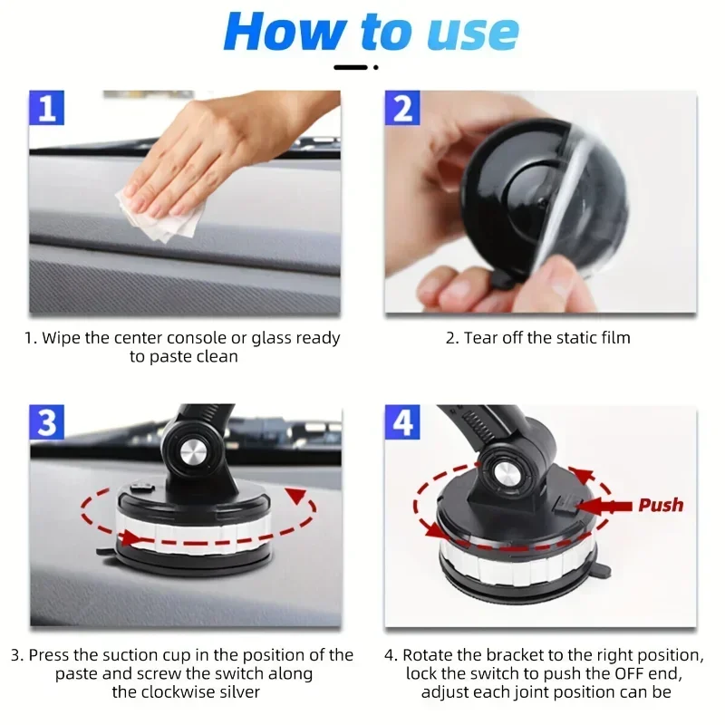 Universal Car Phone Bracket with 360° Rotation 5 Universal Car Phone Bracket with 360° Rotation - Image 5