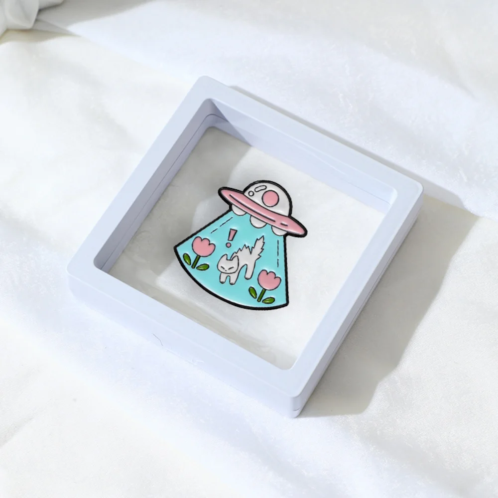 UFO Cat Enamel Brooch – Pastel Colors 3 UFO Cat Enamel Brooch – Pastel Colors - Image 3