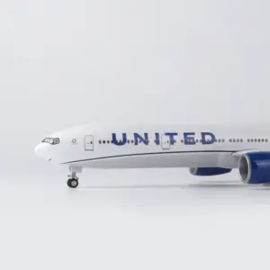 United Airlines B777 47cm Scale Aircraft Model 10 Se36df85a32b64359a2fc8005f4bcc379v
