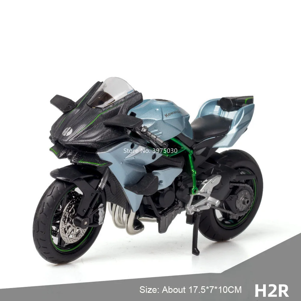 1:12 Scale Motorcycle Replica in Blue or Black 8 1:12 Scale Motorcycle Replica in Blue or Black - Image 8