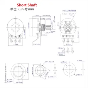 Premium Guitar Potentiometer Set (8pcs) 13 Se3a79a7708cf45b3adb81539f0f9aca1P