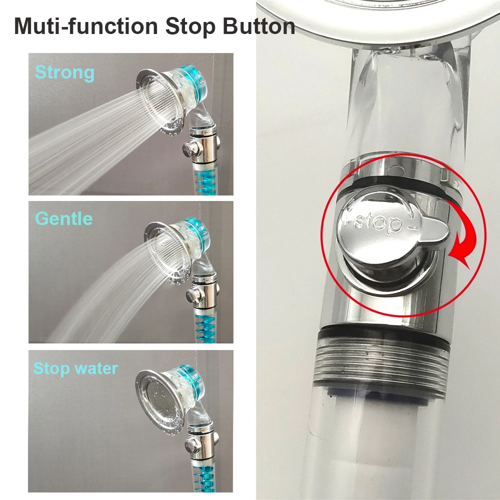 Z&L Turbo Propeller Shower Head with Filter 4 Z&L Turbo Propeller Shower Head with Filter - Image 4