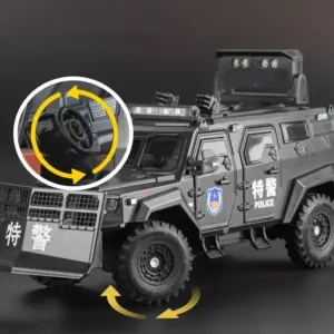 black armored tactical diecast model 1:24 scale 12 Se3f4309050c748a58922b78c0cfd9c593