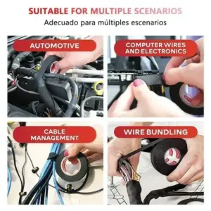 Black Polyester Electrical Insulating Tape 15m 14 Se42f4dc3a1f2466ca55444c356d0494eX 2