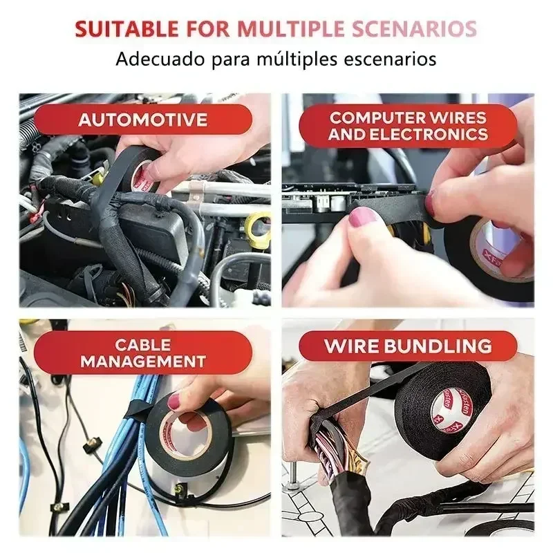 Black Polyester Electrical Insulating Tape 15m 5 Black Polyester Electrical Insulating Tape 15m - Image 5