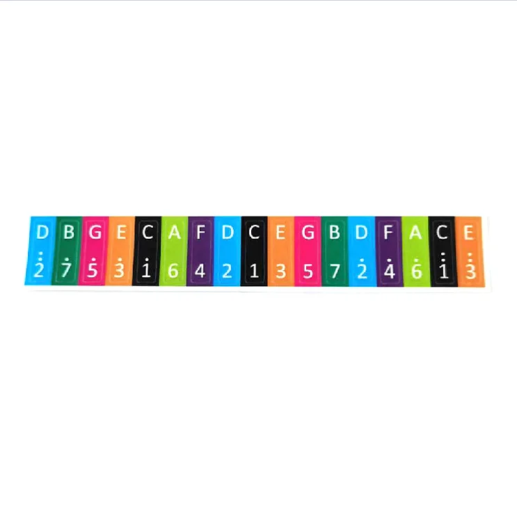 Colorful 17-Key Kalimba Note Sticker Set 7 Colorful 17-Key Kalimba Note Sticker Set - Image 7