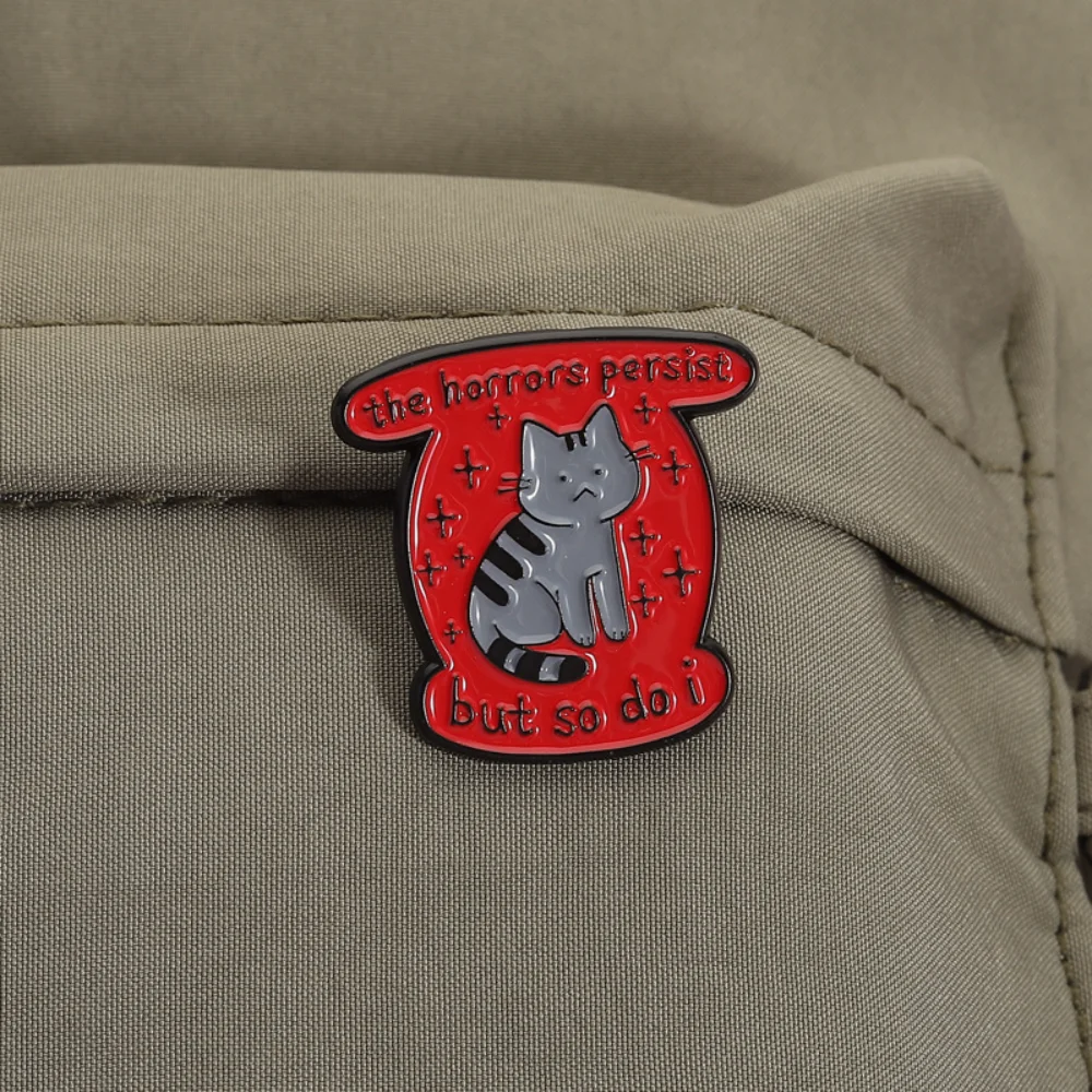 Mourning Emotions Gray Cat Brooch 6 Mourning Emotions Gray Cat Brooch - Image 6