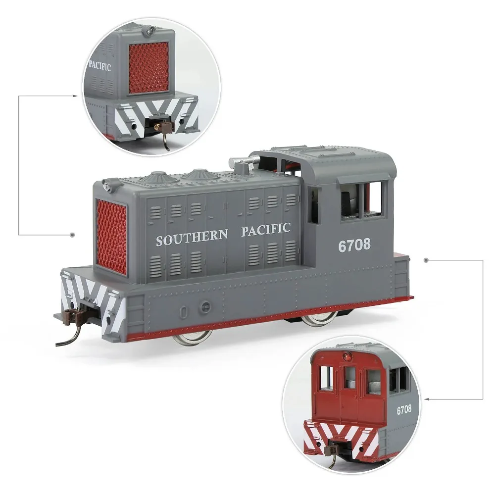 HO Scale Diesel Locomotive Model 96050 in Gray/Red 2 HO Scale Diesel Locomotive Model 96050 in Gray/Red - Image 2
