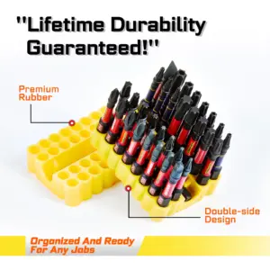 Impact Screwdriver Bits Set 33-Piece High-Hardness S2 Steel 11 Se4642f1cb0644276a64e6e465a835ff4P