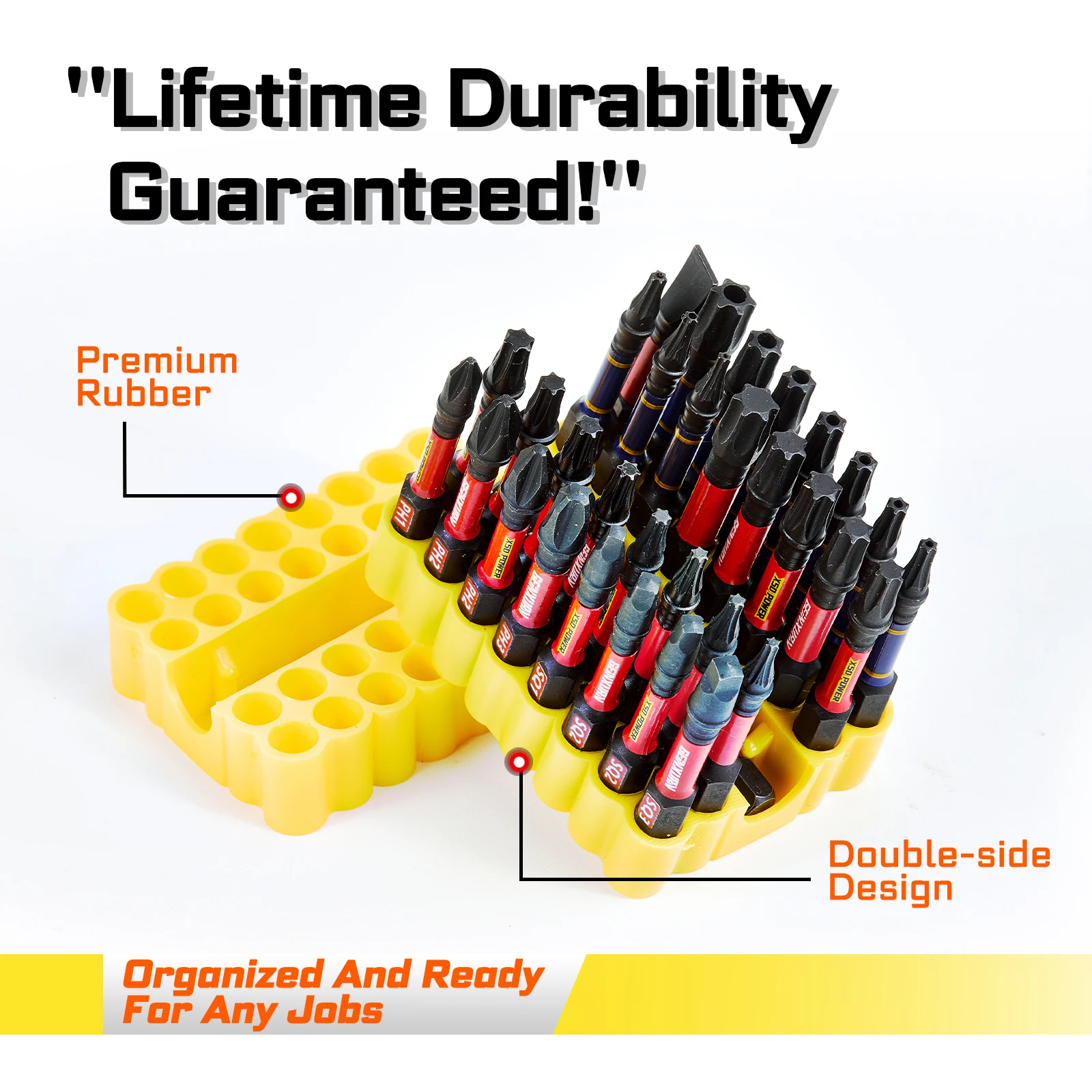 Impact Screwdriver Bits Set 33-Piece High-Hardness S2 Steel 3 Impact Screwdriver Bits Set 33-Piece High-Hardness S2 Steel - Image 3