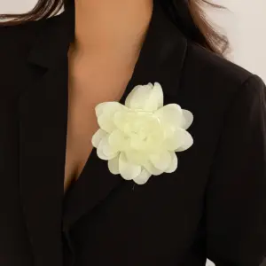 Vintage Fabric Flower Pin with Layered Satin Flowers 15 Se469702c5655459cbac62bdb16cd4c458