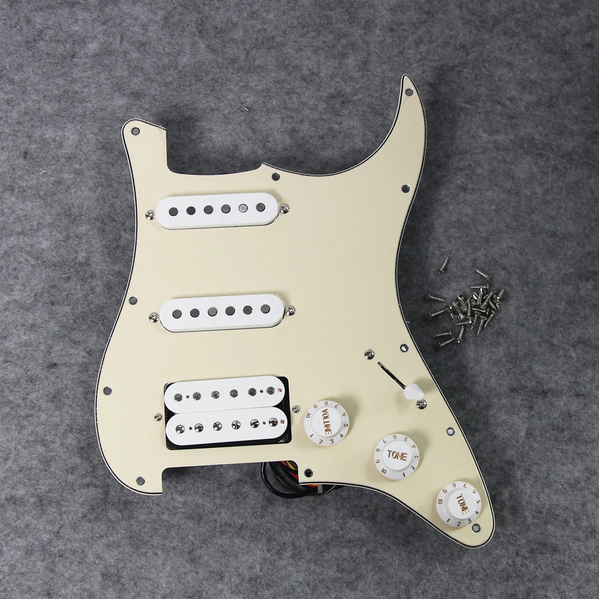 Prewired SSH Guitar Pickguard with Alnico 5 3 Prewired SSH Guitar Pickguard with Alnico 5 - Image 3
