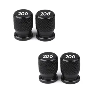 Peugeot 206 Aluminum Valve Caps (Set of 4) 18 Se4c2a112da7f43d184f6c97d873360bab
