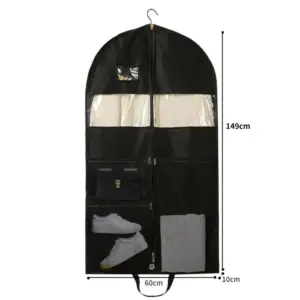Portable Travel Garment Bag with Mesh Pockets 14 Se4c55ab3e3ee4e019004baee29ab3603n
